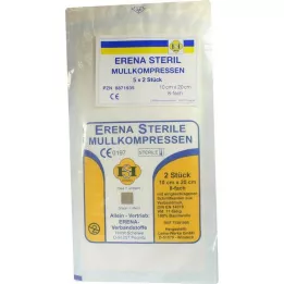 ERENA Gazlı bez kompres 10x20 cm steril 8 katlı, 5X2 adet
