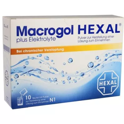 MACROGOL HEXAL artı elektrolitler Plv.z.H.e.L.z.E., 10 adet