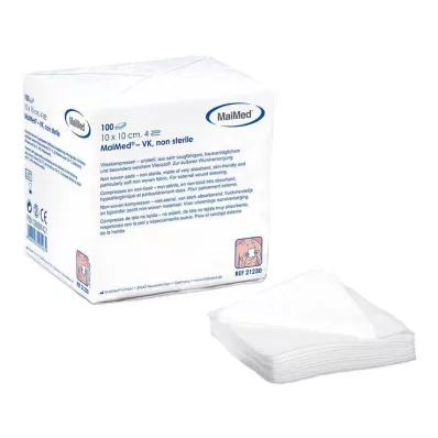 VLIESKOMPRESSEN 10x10 cm steril olmayan, 100 adet