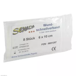 SENADA Yara sargısı 6x10 cm, 8 adet