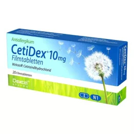 CETIDEX 10 mg film kaplı tabletler, 20 adet