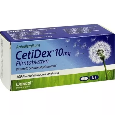 CETIDEX 10 mg film kaplı tablet, 100 adet