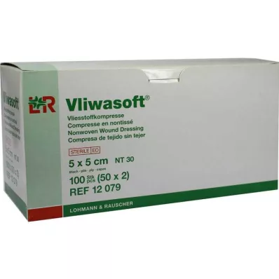 Vliwasoft polar kompres 5x5cm 6 katlı steril, 50x2 adet Vliwasoft polar kompres 5x5cm 6 katlı steril, 50x2 adet