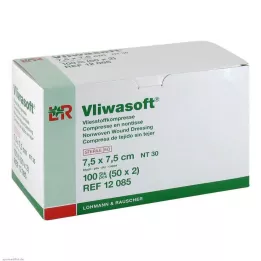 VLIWASOFT Dokunmamış kompresler 7,5x7,5 cm steril 6l, 50X2 adet