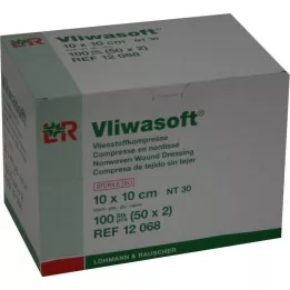 VLIWASOFT Dokunmamış kompresler 10x10 cm steril 6l, 50X2 adet