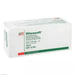 VLIWASOFT Dokumasız kompresler 7,5x7,5 cm steril olmayan 6l, 100 adet