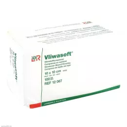 VLIWASOFT Dokumasız kompresler 10x10 cm steril olmayan 6l, 100 adet