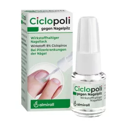 CICLOPOLI tırnak mantarına karşı aktif bileşen içeren oje, 3,3 ml