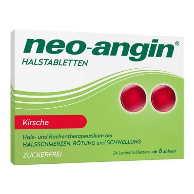 neo-angin Kiraz Aromalı Şekersiz Boğaz Pastilleri, 24 tablet neo-angin Kiraz Aromalı Şekersiz Boğaz Pastilleri, 24 tablet