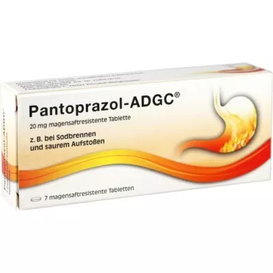 PANTOPRAZOL ADGC 20 mg enterik kaplı tablet, 7 adet