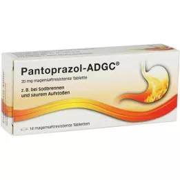 PANTOPRAZOL ADGC 20 mg enterik kaplı tablet, 14 adet