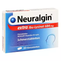 NEURALGIN ekstra Ibu-Lysinate film kaplı tabletler, 20 adet