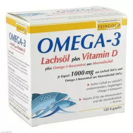 OMEGA-3 LACHSÖL artı Vit.D artı Omega-3 Conc. kapsül, 100 adet