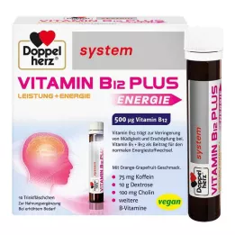 DOPPELHERZ Vitamin B12 Plus sistemi içme ampulleri, 10X25 ml