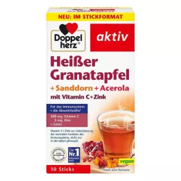 DOPPELHERZ sıcak nar+seabuckthorn+acerola, 10 adet