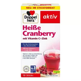 DOPPELHERZ C vitamini+çinko granüllü sıcak kızılcık, 10 adet