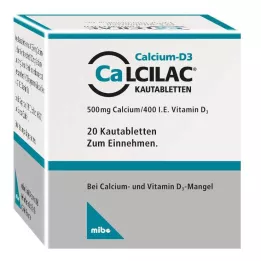 CALCILAC Çiğneme tabletleri, 20 adet