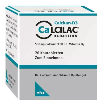 Calcilac çiğneme tabletleri, 20 adet Calcilac çiğneme tabletleri, 20 adet