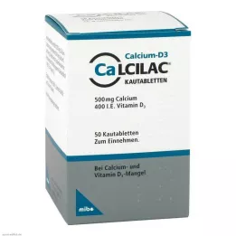 CALCILAC Çiğneme tabletleri, 50 adet