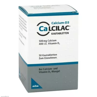 Calcilac çiğneme tabletleri, 50 adet