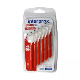 INTERPROX artı mini konik kırmızı diş arası fırçası, 6 adet