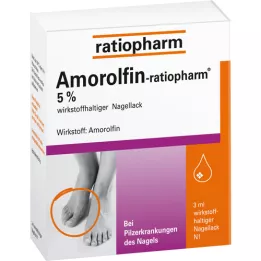 AMOROLFIN-ratiopharm %5 aktif içerikli tırnak cilası, 3 ml