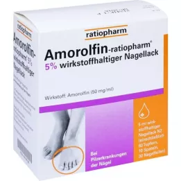 AMOROLFIN-ratiopharm %5 aktif içerikli tırnak cilası, 5 ml