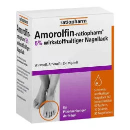 AMOROLFIN-ratiopharm %5 aktif içerikli tırnak cilası, 5 ml