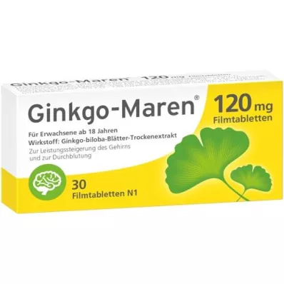 GINKGO-MAREN 120 mg film kaplı tabletler, 30 adet