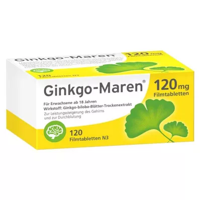 Ginkgo-Maren 120 mg film kaplı tablet, 120 adet Ginkgo-Maren 120 mg film kaplı tablet, 120 adet