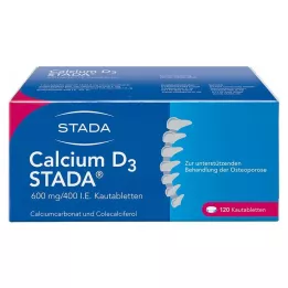 CALCIUM D3 STADA 600 mg/400 I.U. Çiğneme Tableti, 120 Kapsül