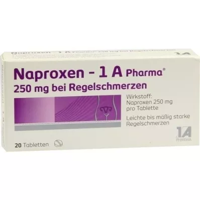 [1a Pharma adet sancısı için 250 mg tablet, 20 adet