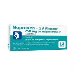 [1a Pharma adet sancısı için 250 mg tablet, 20 adet