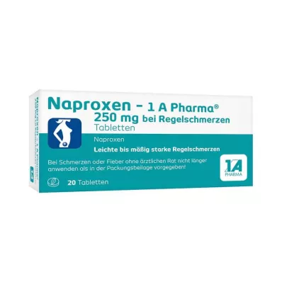 Naproksen - 1 A Pharma® 250 mg adet ağrısı için, 20 adet Naproksen - 1 A Pharma® 250 mg adet ağrısı için, 20 adet