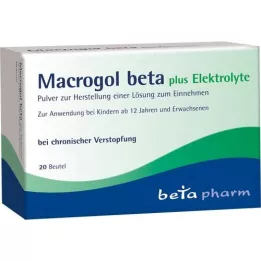 MACROGOL beta plus Elektrolit Plv.oral kullanım için, 20 adet
