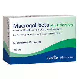 MACROGOL beta plus Elektrolit Plv.oral kullanım için, 20 adet
