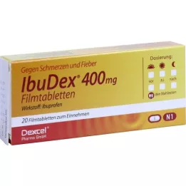 IBUDEX 400 mg film kaplı tabletler, 20 adet