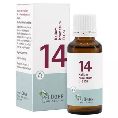 Biyokimya Pflueger 14 potasyum bromat.D 6 damla, 30 ml Biyokimya Pflueger 14 potasyum bromat.D 6 damla, 30 ml