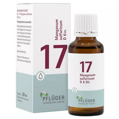 Biyokimya Pflueger 17 Manganumsulphuricum D 6 damla, 30 ml Biyokimya Pflueger 17 Manganumsulphuricum D 6 damla, 30 ml