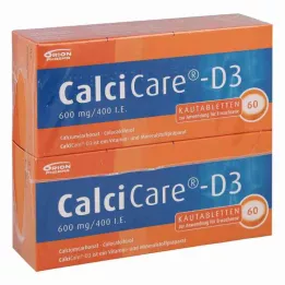 CalciCare-D3 600mg/400 uluslararası birim (120 adet)
