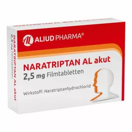 NARATRIPTAN AL akut 2.5 mg film kaplı tabletler, 2 adet