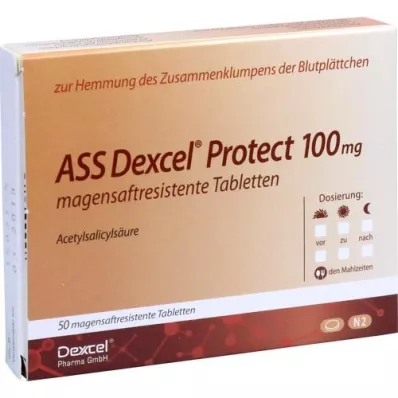 ASS Dexcel Protect 100 mg enterik kaplı tablet, 50 adet