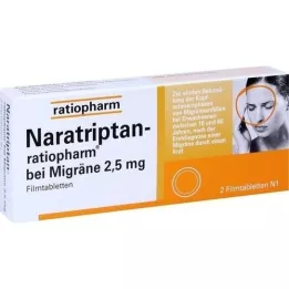 NARATRIPTAN-ratiopharm for migraine film kaplı tablet, 2 adet