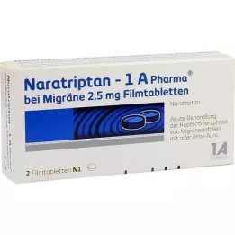 [1a Pharma migren için 2,5 mg film kaplı tablet, 2 adet