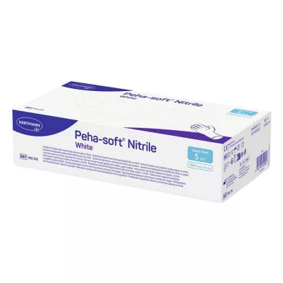 Peha Soft nitril beyaz muayene eldiveni, pudrasız, steril olmayan S, 100 adet Peha Soft nitril beyaz muayene eldiveni, pudrasız, steril olmayan S, 100 adet