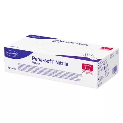 Peha Soft nitril beyaz muayene eldiveni, pudrasız, steril olmayan L, 100 adet Peha Soft nitril beyaz muayene eldiveni, pudrasız, steril olmayan L, 100 adet