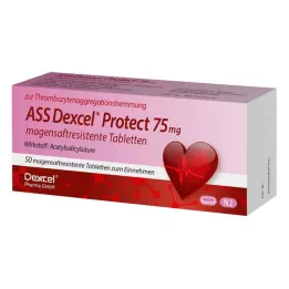 ASS Dexcel Protect 75 mg enterik kaplı tablet, 50 adet