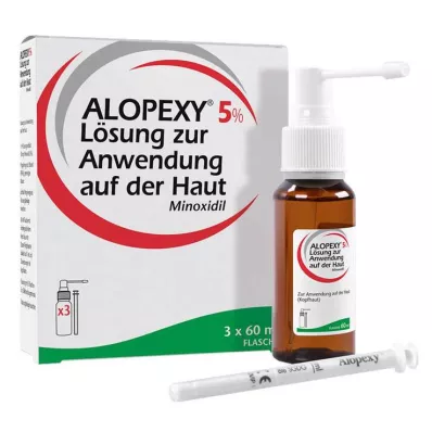Alopexy %5 solüsyonu, 3X60 ml Alopexy %5 solüsyonu, 3X60 ml