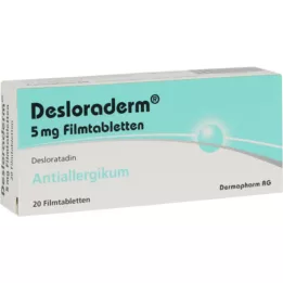 DESLORADERM 5 mg film kaplı tabletler, 20 adet