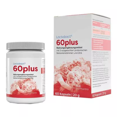 Lactobact 60plus mide-dirençli kapsüller, 60 adet Lactobact 60plus mide-dirençli kapsüller, 60 adet